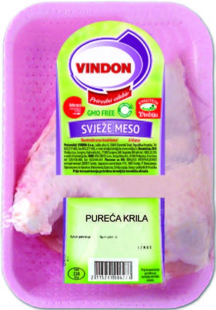 Pureća krila svježa na podlošku Vindon Vindija 1 kg Akcija Njuškalo