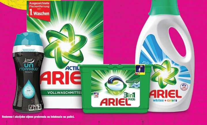 Na Sve Ariel Deterd Ente Za Rublje I Lenor Unstoppables Mirisne