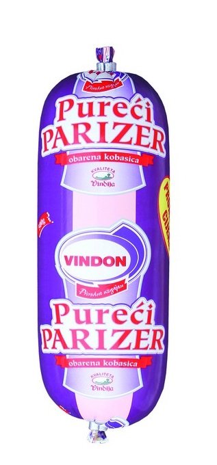 Pureći parizer pileća ili pureća posebna Vindija 500 g Akcija