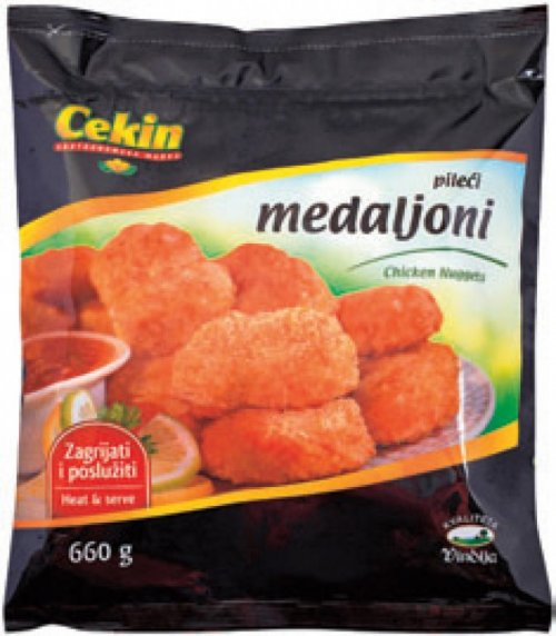 Pileći medaljoni panirani smrznuti Cekin 660 g Kaufland Akcija