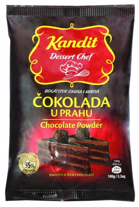 Čokolada ili kakao u prahu Dessert Chef Kandit 100g Plodine Akcija