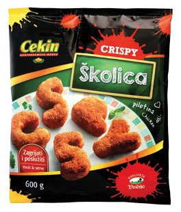 Panirana pileća Crispy školica Cekin Vindija 600g Brodokomerc nova