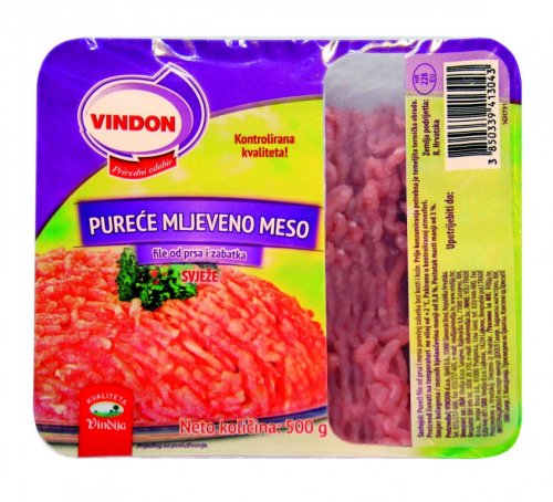 Meso pureće mljeveno Vindon 500 g Plodine Akcija Njuškalo katalozi