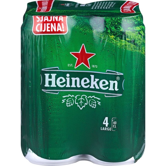 Svijetlo pivo Heineken 4x0 4 l Kaufland Akcija Njuškalo katalozi