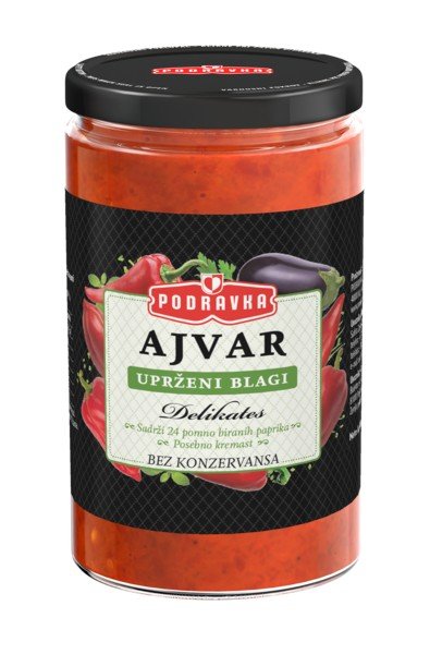 25 na ajvar blagi uprženi Podravka 350 g Tommy Akcija Njuškalo