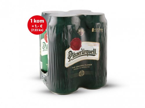 Svijetlo pivo Pilsner Urquell 4x0 5 L Lidl Akcija Njuškalo katalozi