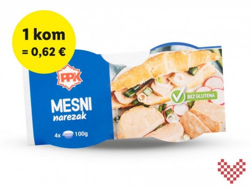 Mesni narezak PPK 4x100 g Lidl Akcija Njuškalo katalozi