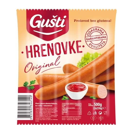 Gu Ti Hrenovke Od Pile Eg I Pure Eg Mesa G Plodine Akcija