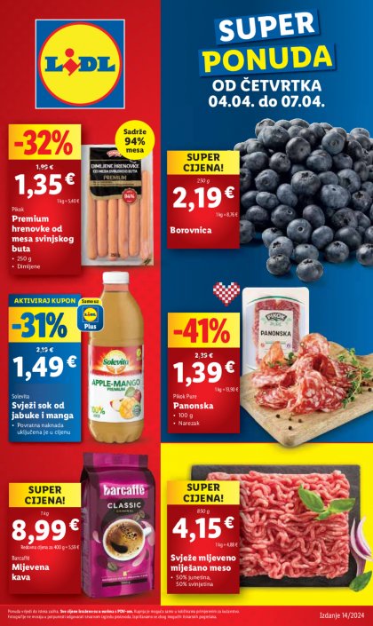 Lidl katalog Super ponuda od četvrtka 04 04 07 04 2024 Njuškalo