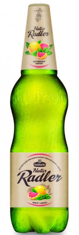 Pivo Radler natur limun ili grejp menta Karlovačko 1 854 l Tommy