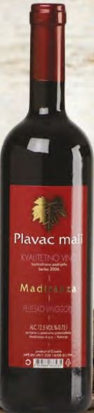 Vino crno kvalitetno Plavac mali Madirazza 0 75 kn Akcija Njuškalo