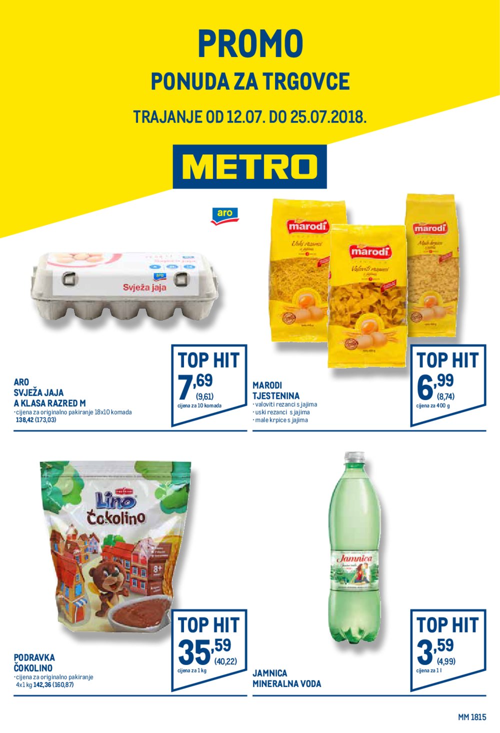 Metro katalog Ponuda za trgovce 12.07.-25.07.2018.