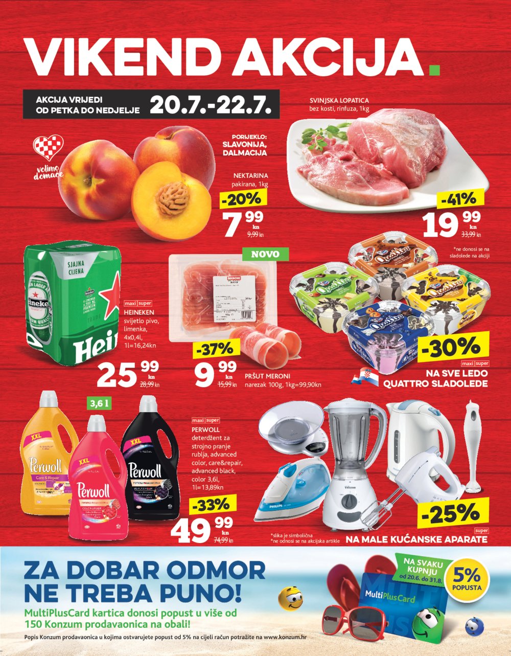 Konzum letak Vikend Akcija 20.07.-22.07.2018.