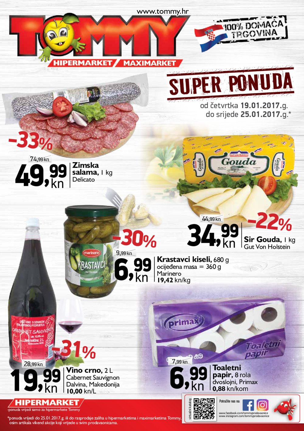 Tommy katalog Hipermarket i maximarket super ponuda do 25.01.2017.