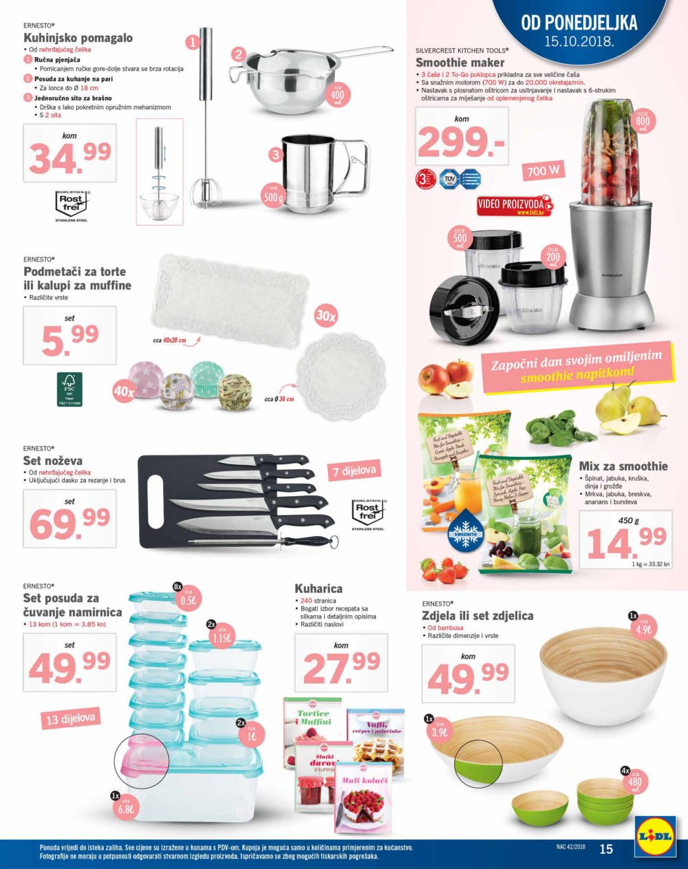 Lidl katalog Akcija 15.10.-21.10.2018.