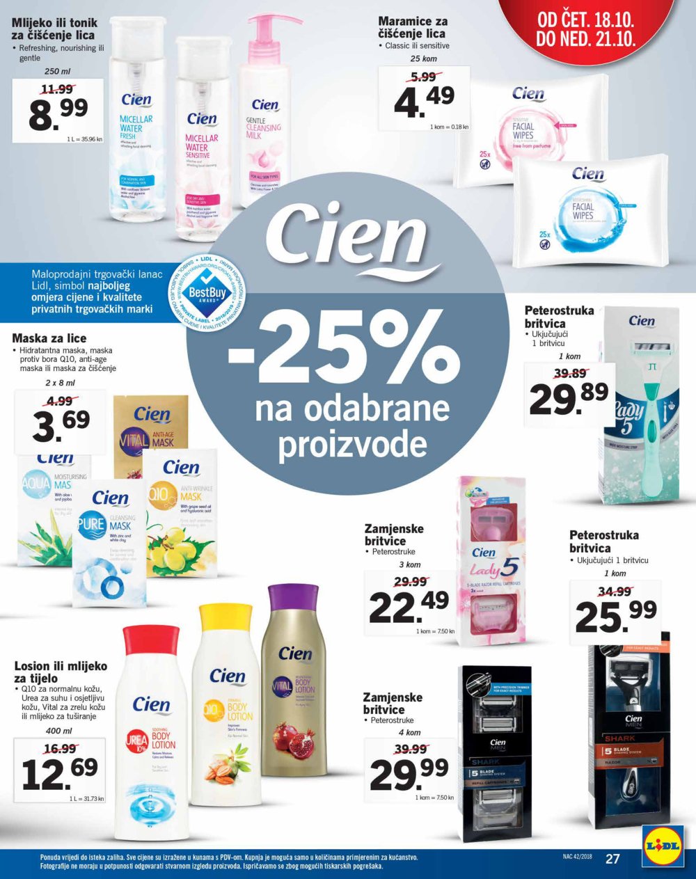 Lidl katalog Akcija 15.10.-21.10.2018.