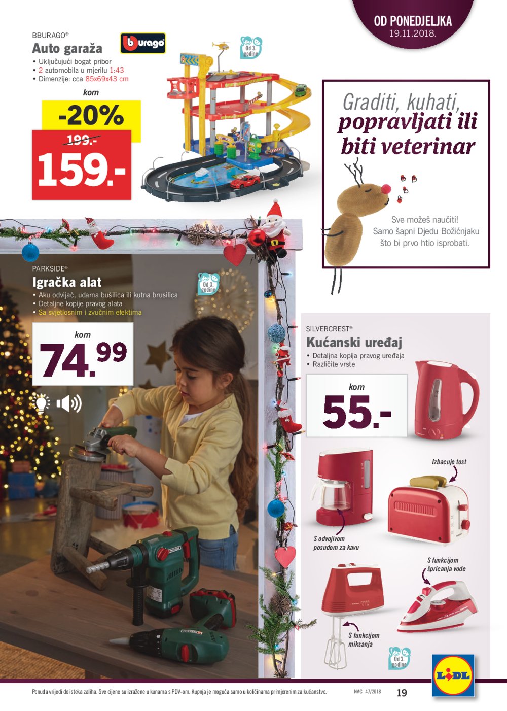 Lidl Božićni katalog Akcija od 19.11.-30.11.2018.