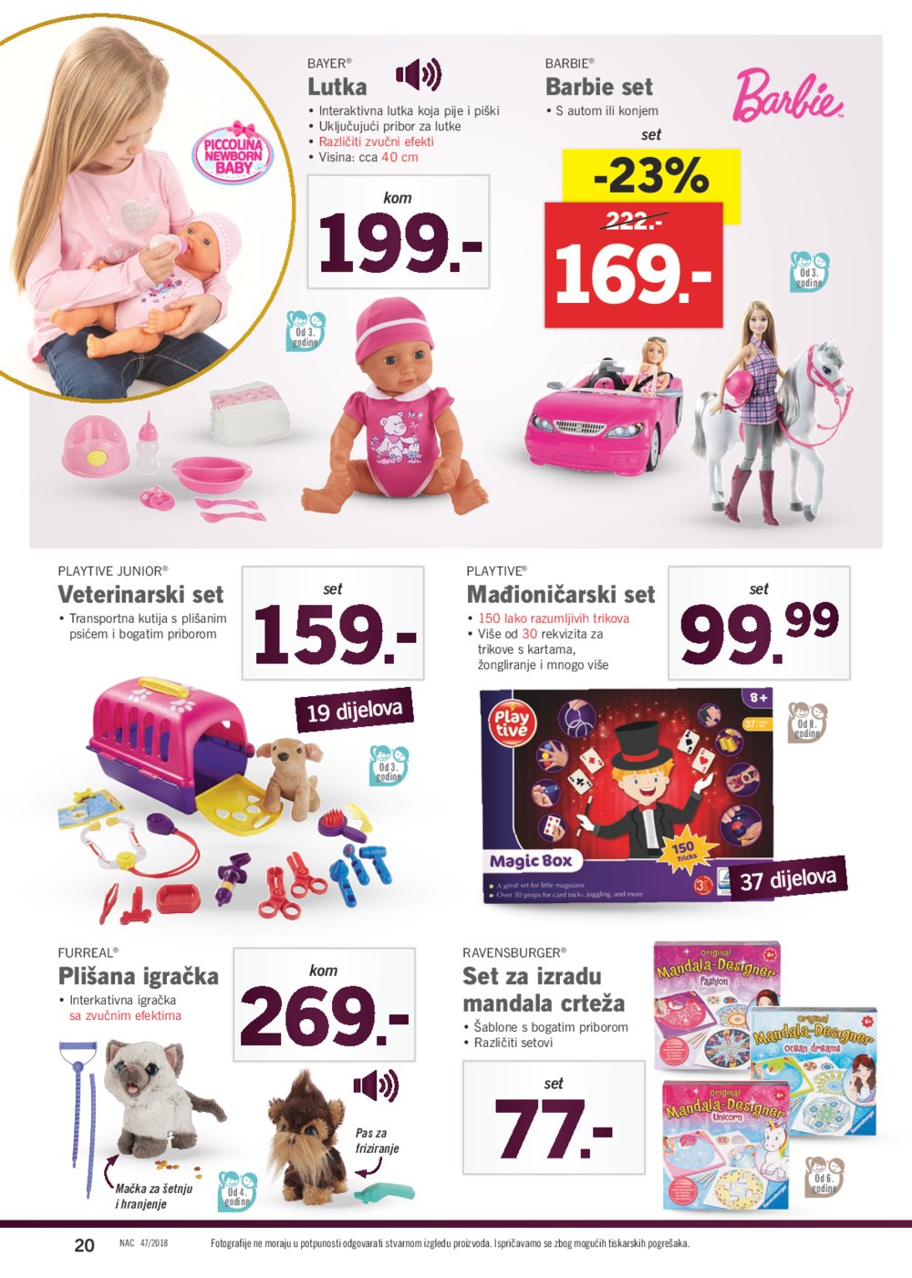 Lidl Božićni katalog Akcija od 19.11.-30.11.2018.