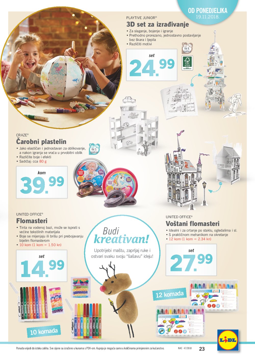 Lidl Božićni katalog Akcija od 19.11.-30.11.2018.