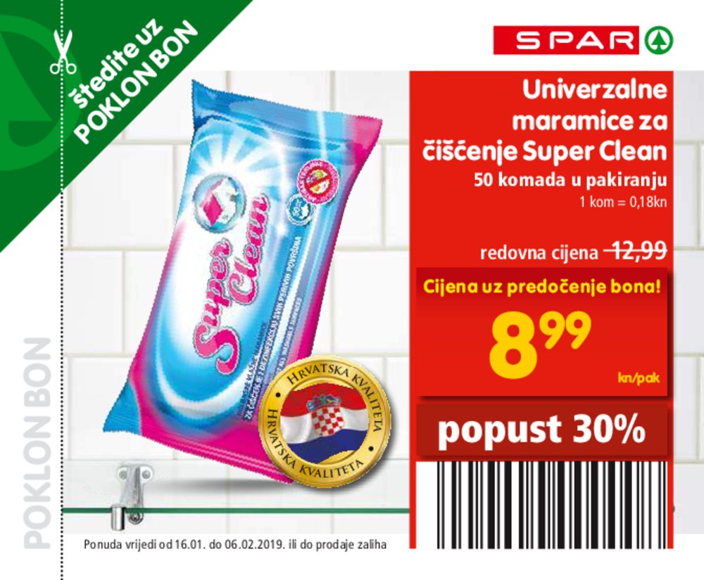 Spar katalog Posebne pogdonosti 16.1.-6-2-2019. (supermarketi)