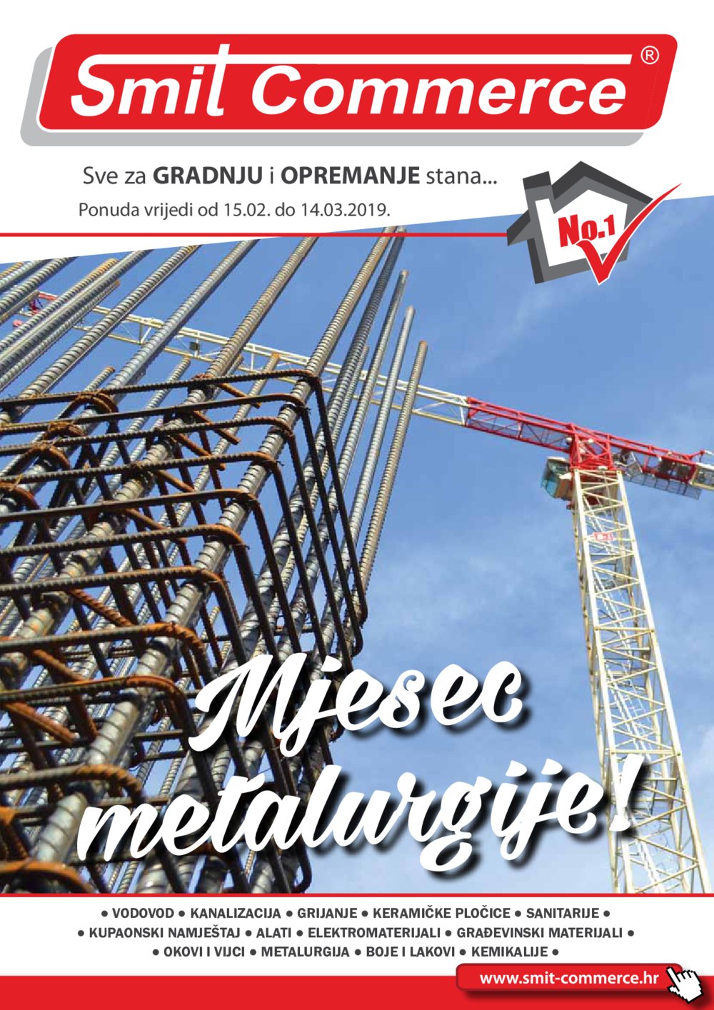 Smit commerce katalog Sve za gradnju i opremanje stana 15.02.-14.03.2019.