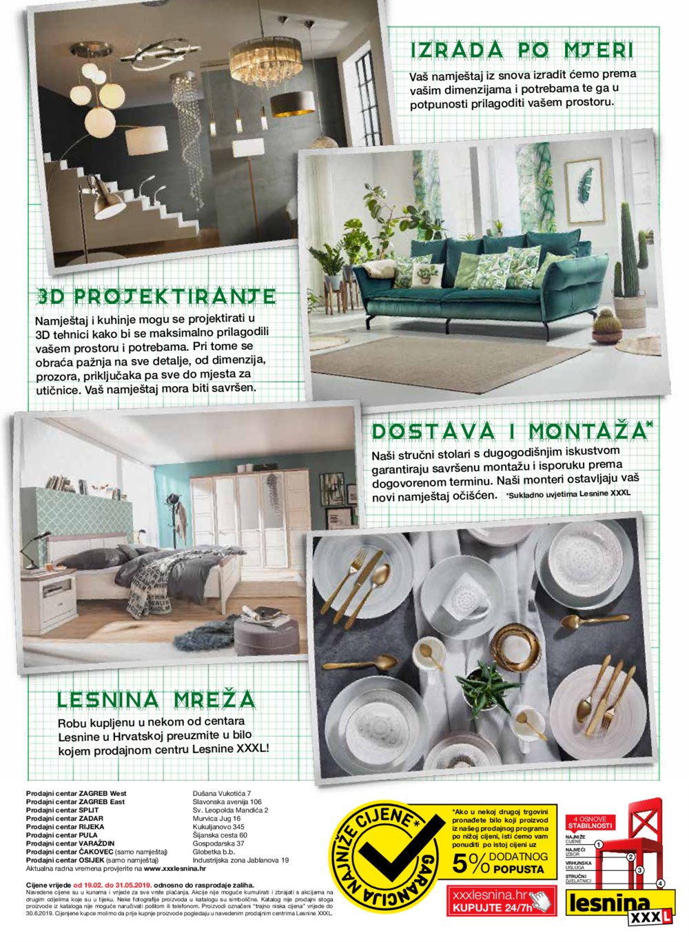 Lesnina katalog XXXL svijet apartmana 19.02.-31.05.2019.