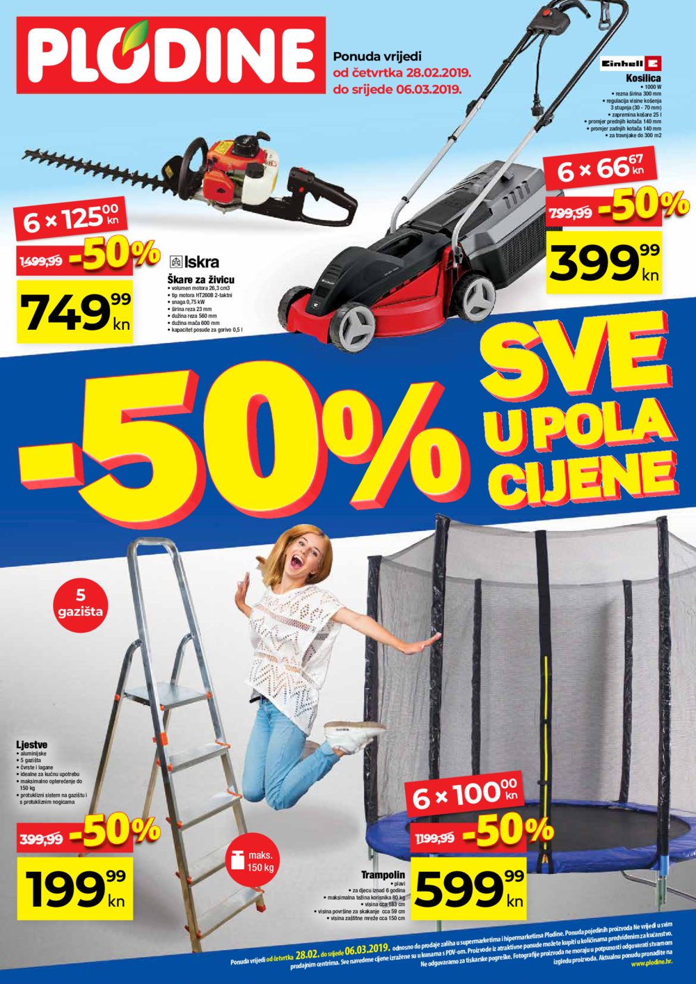 Plodine katalog Sve u pola cijene 28.02.-06.03.2019.