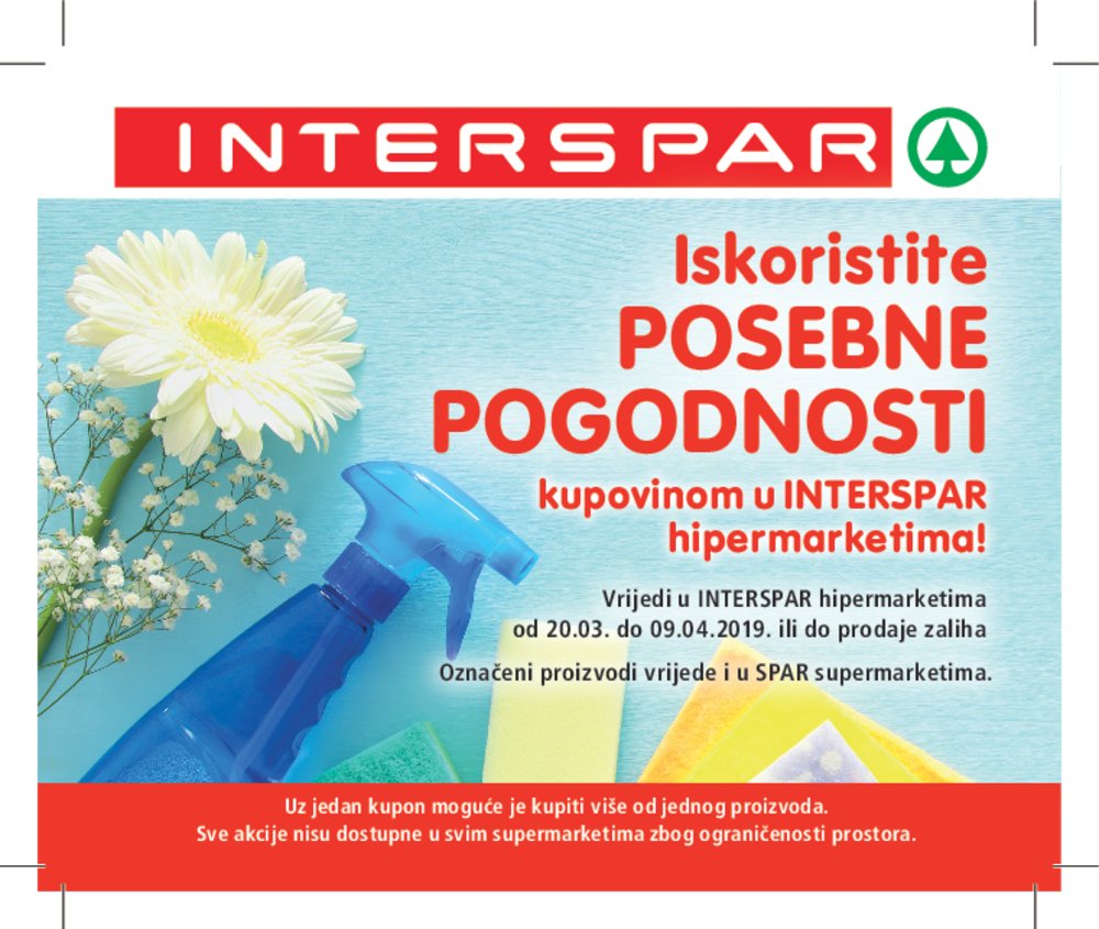 Interspar katalog Posebne pogodnosti 20.03.-09.04.2019.