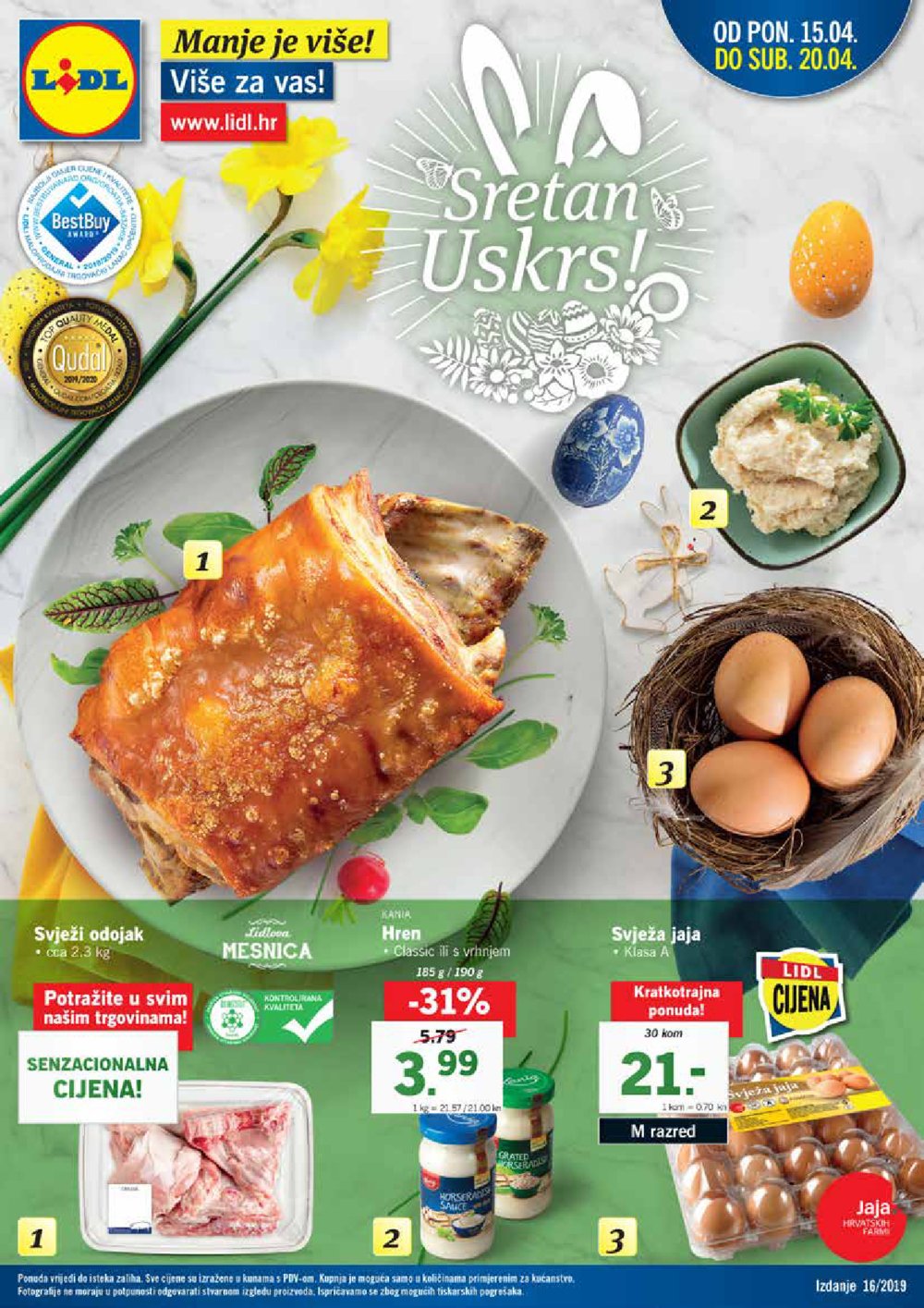Lidl katalog Akcija 15.04.-20.04.2019.