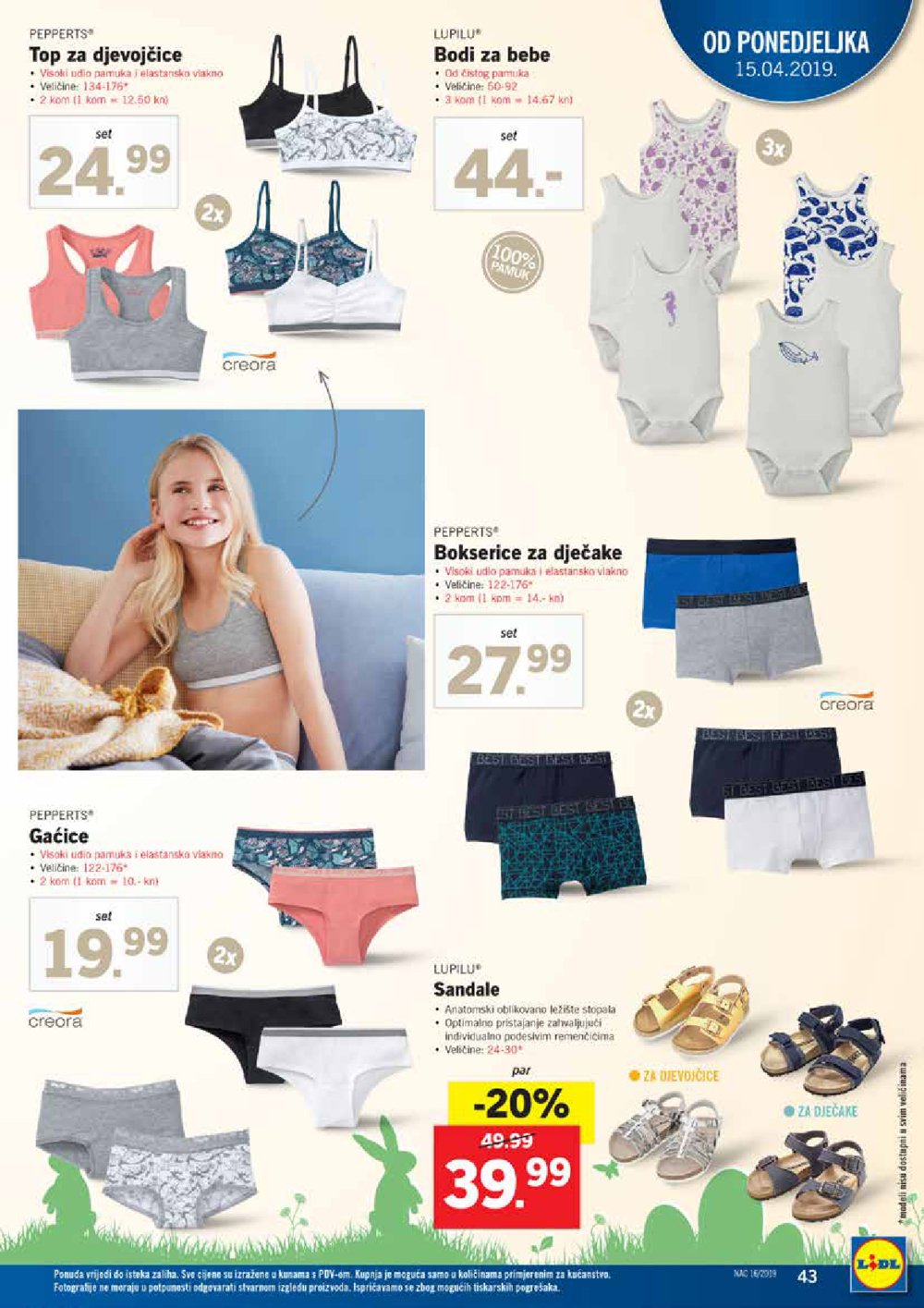 Lidl katalog Akcija 15.04.-20.04.2019.