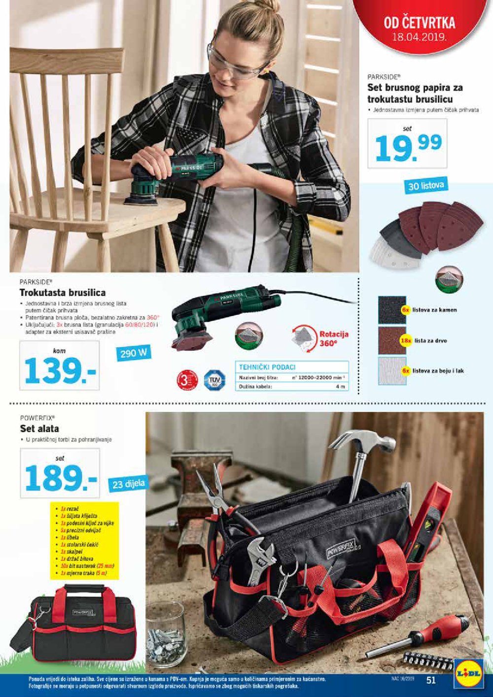Lidl katalog Akcija 15.04.-20.04.2019.