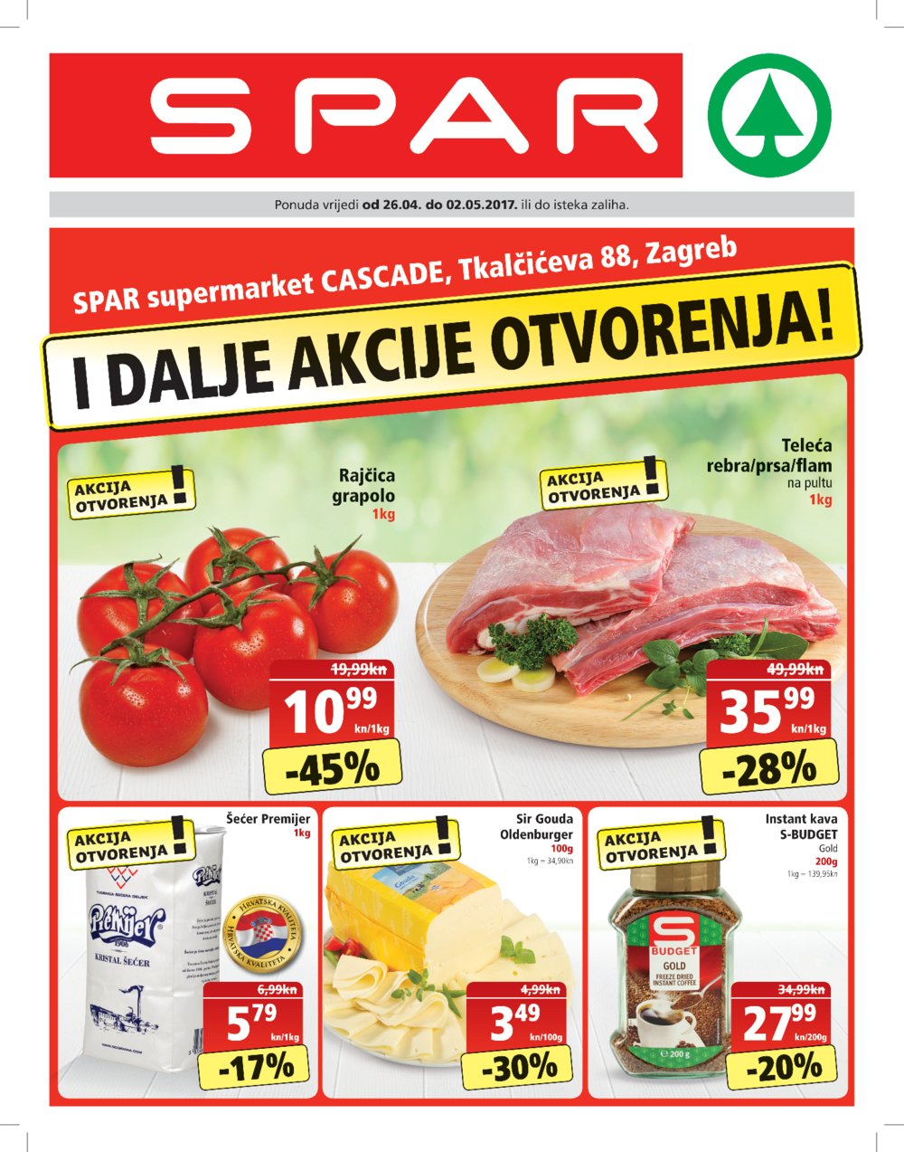 Spar katalog supermarket Cascade od 26.04. do 02.05.2017. 
