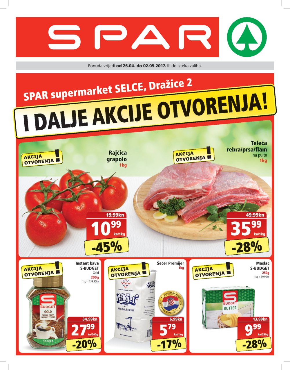 Spar katalog supermarket Selce od 26.04.2017. do 02.05.2017.