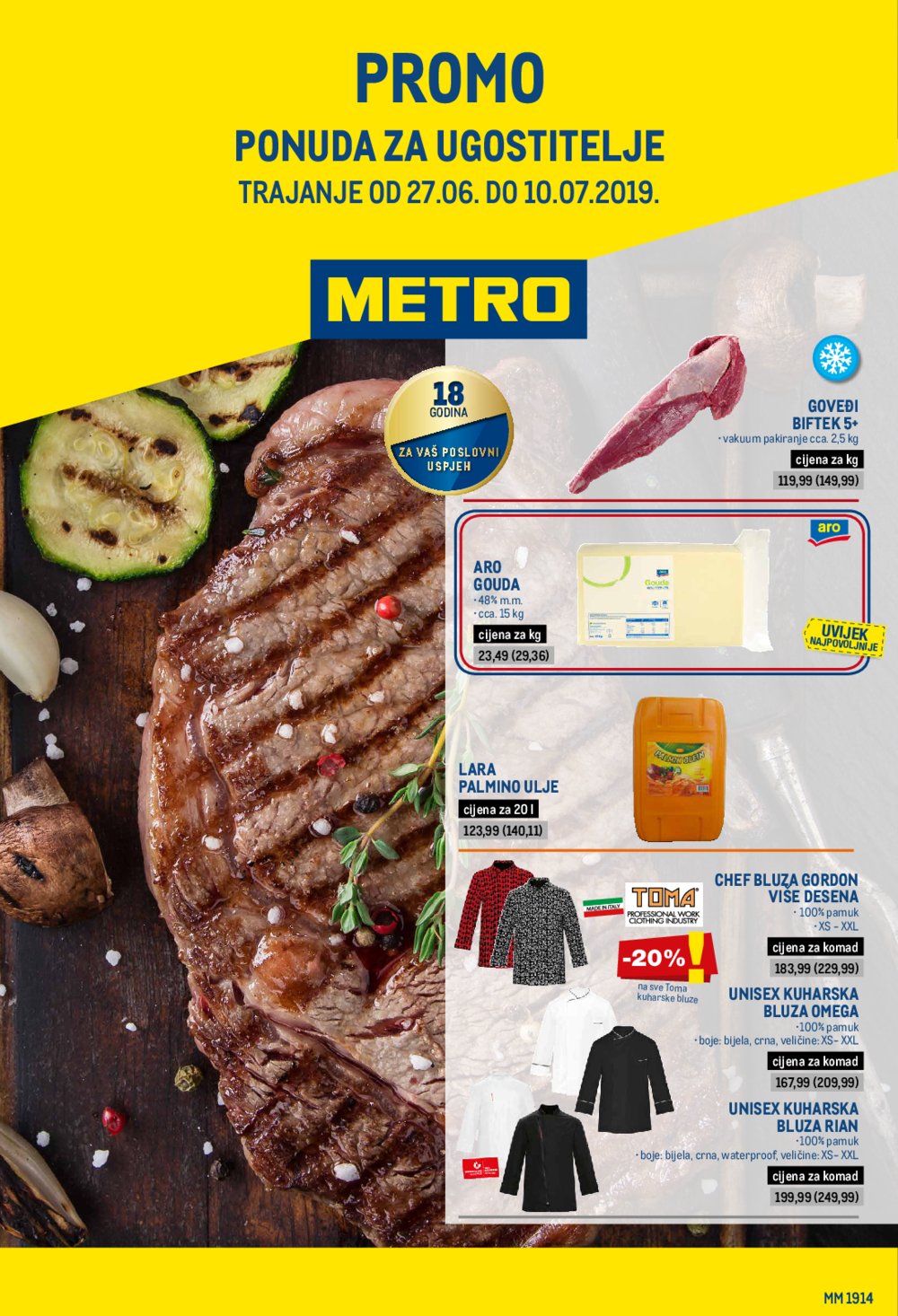 Metro katalog Promo ponuda za ugostitelje 27.06.2019.-10.07.2019.