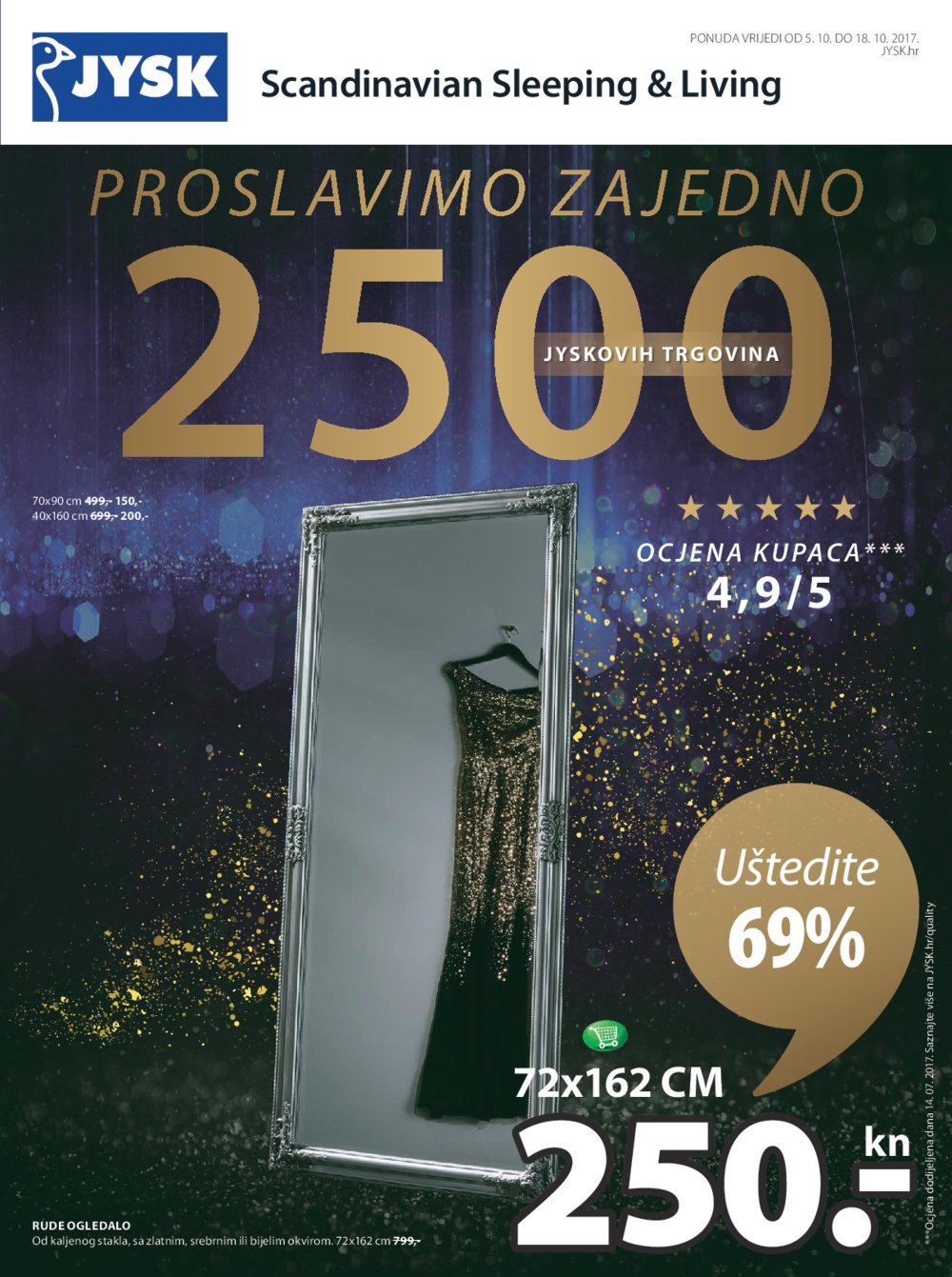 Jysk katalog Proslavimo zajedno 05.10.-18.10.2017.