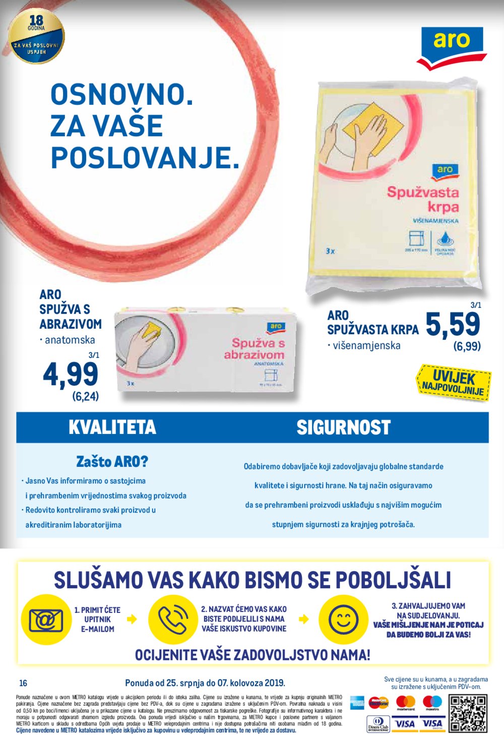 Metro katalog Promotivna pouda prehrane i kozmetike 08.08.2019.-21.08.2019.