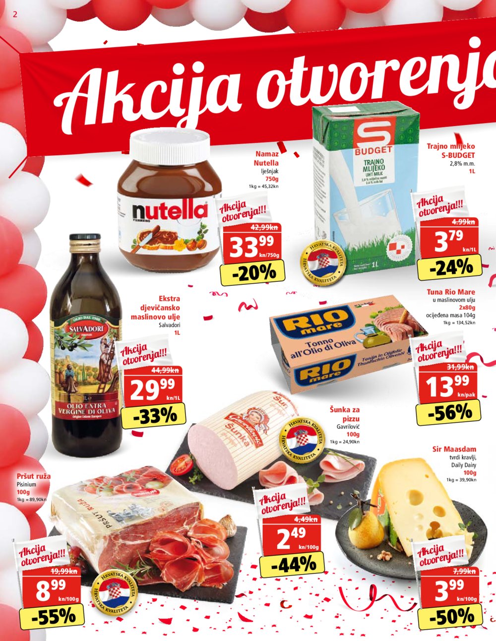 Spar katalog Akcija otvorenja Spar supermarketa Martinkovac Rijeka 16.08.-27.08.2019.