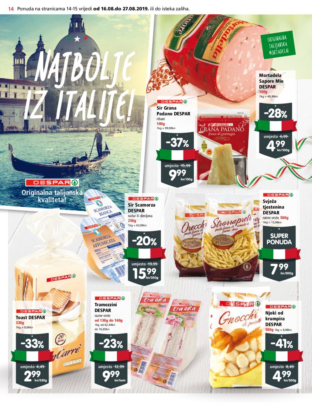 Spar katalog Akcija otvorenja Spar supermarketa Martinkovac Rijeka 16.08.-27.08.2019.