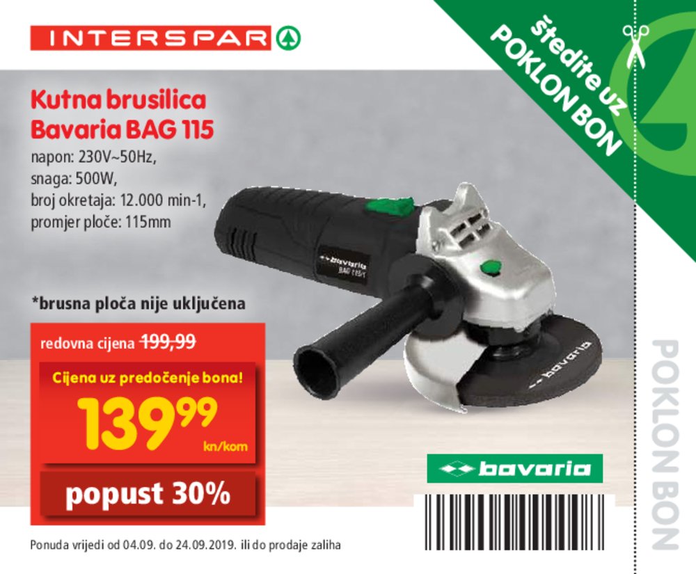 Interspar katalog Bonovi 04.09.-24.09.2019.