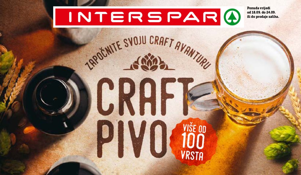 Interspar katalog Pivo 18.09.-24.09.2019.