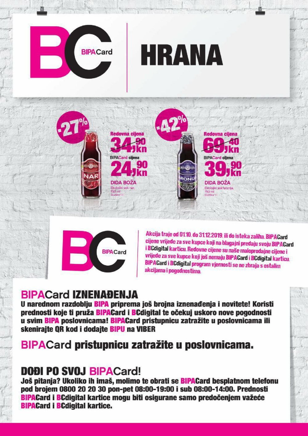Bipa katalog BipaCard akcija 01.10.2019.-31.12.2019.