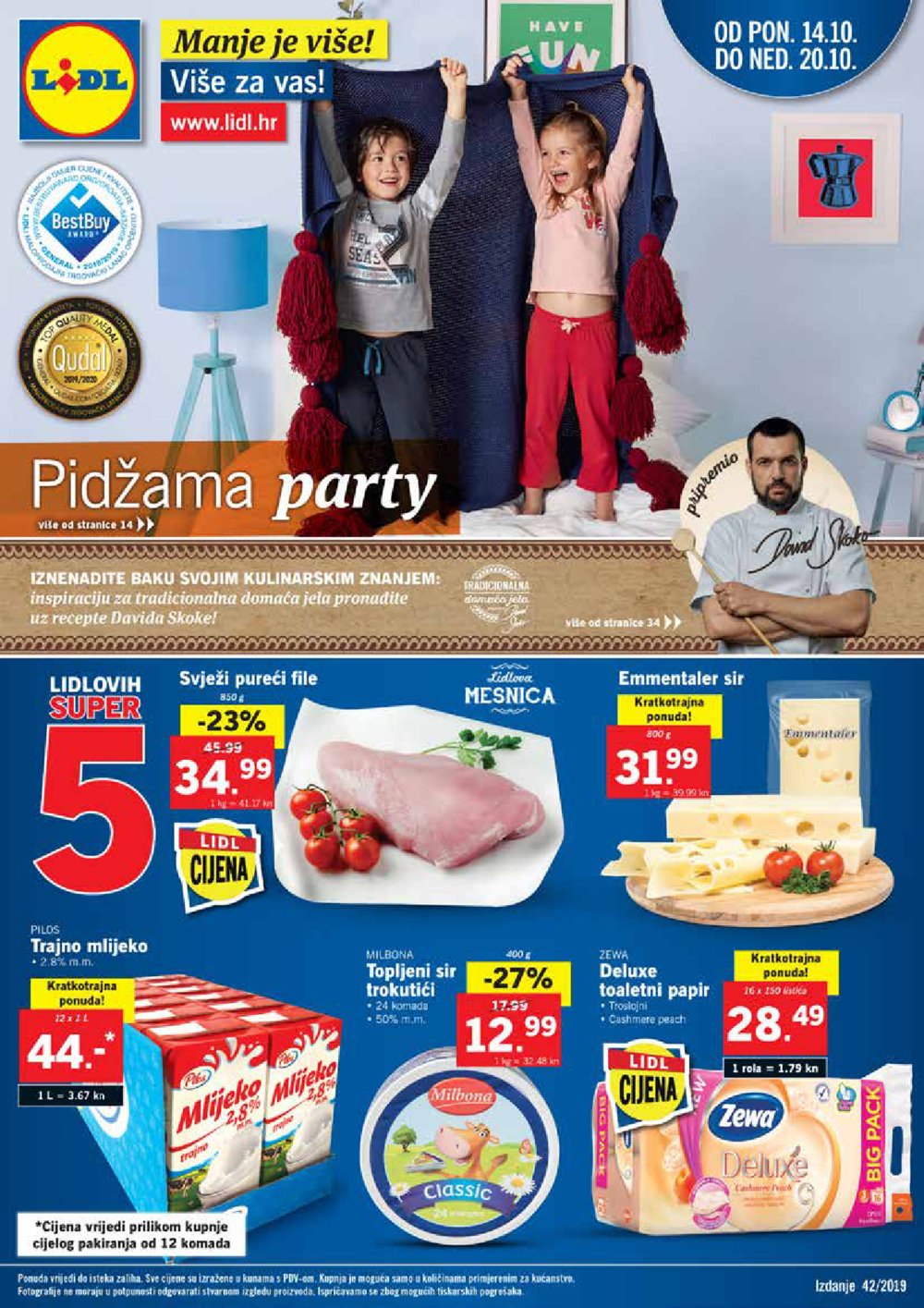 Lidl katalog Akcija Pidžama party 14.10.-20.10.2019.