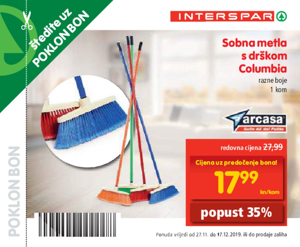 Interspar katalog bonovi 27.11.-17.12.2019.