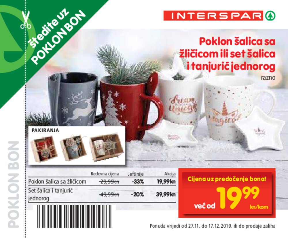 Interspar katalog bonovi 27.11.-17.12.2019.