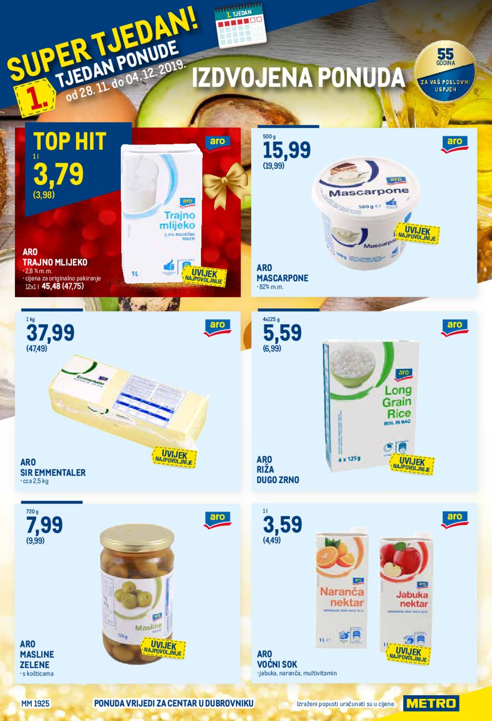 Metro katalog prehrana Dubrovnik 28.11.-04.12.2019.
