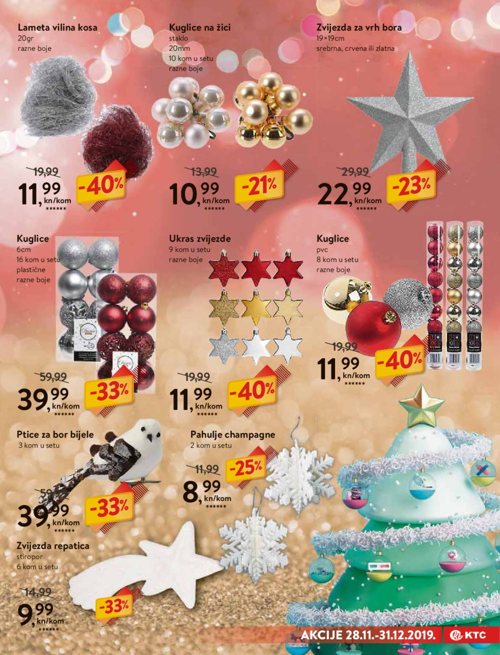 KTC katalog Božićne dekoracije i tekstil 28.11.-31.12.2019.
