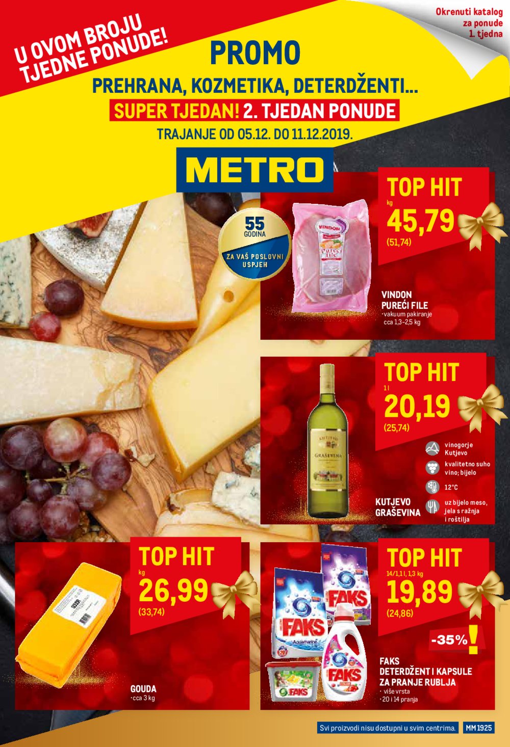 Metro katalog prehrana, kozmetika, deterdženti 05.12.-11.12.2019.