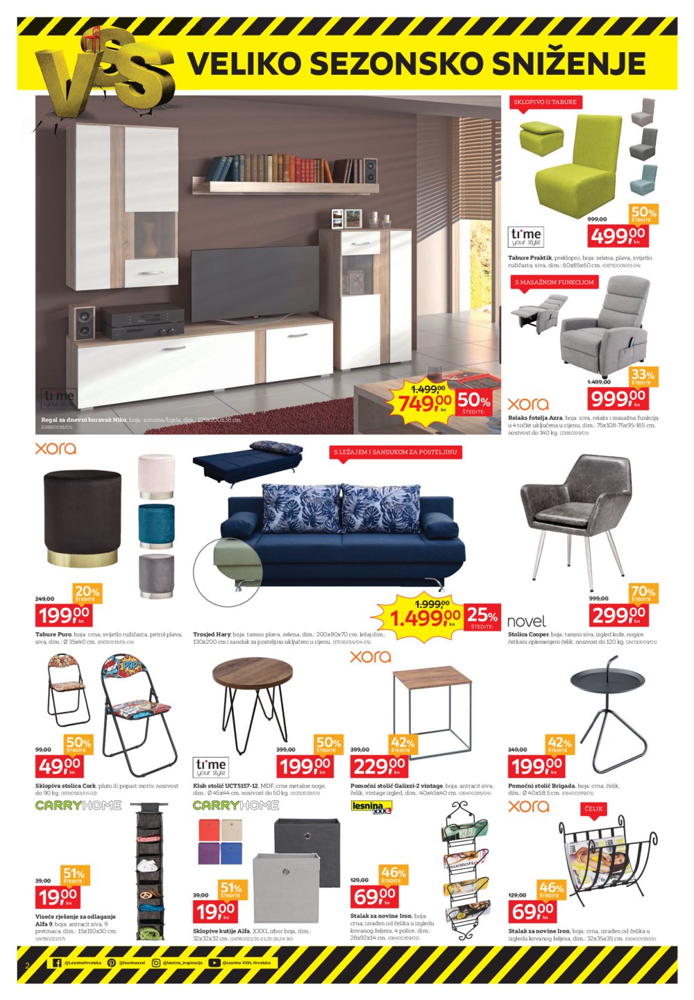 Lesnina katalog Veliko sezonsko sniženje 27.12.-05.01.2020.