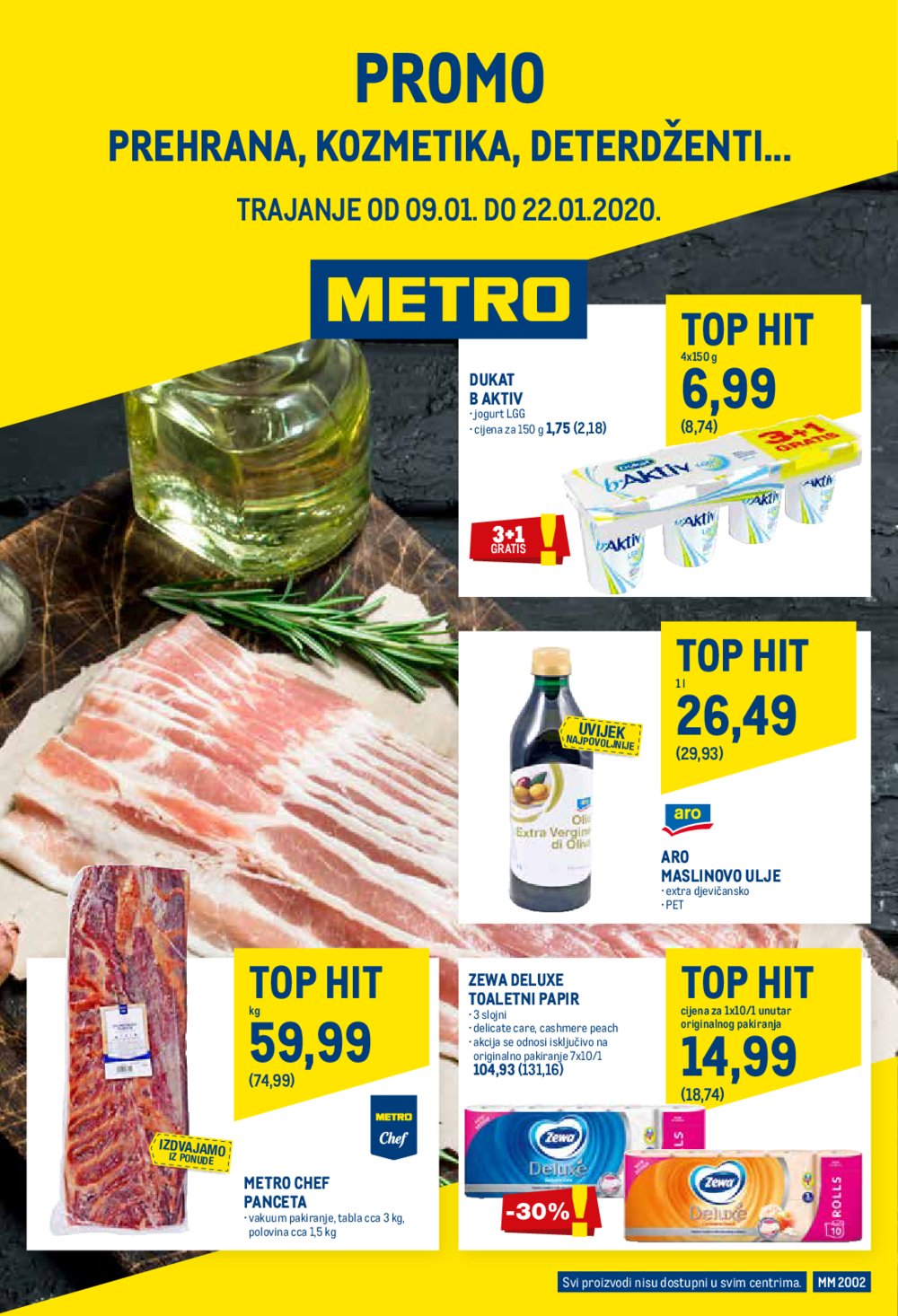Metro katalog akcija Ponuda Prehrane 09.01.-22.01.2020.
