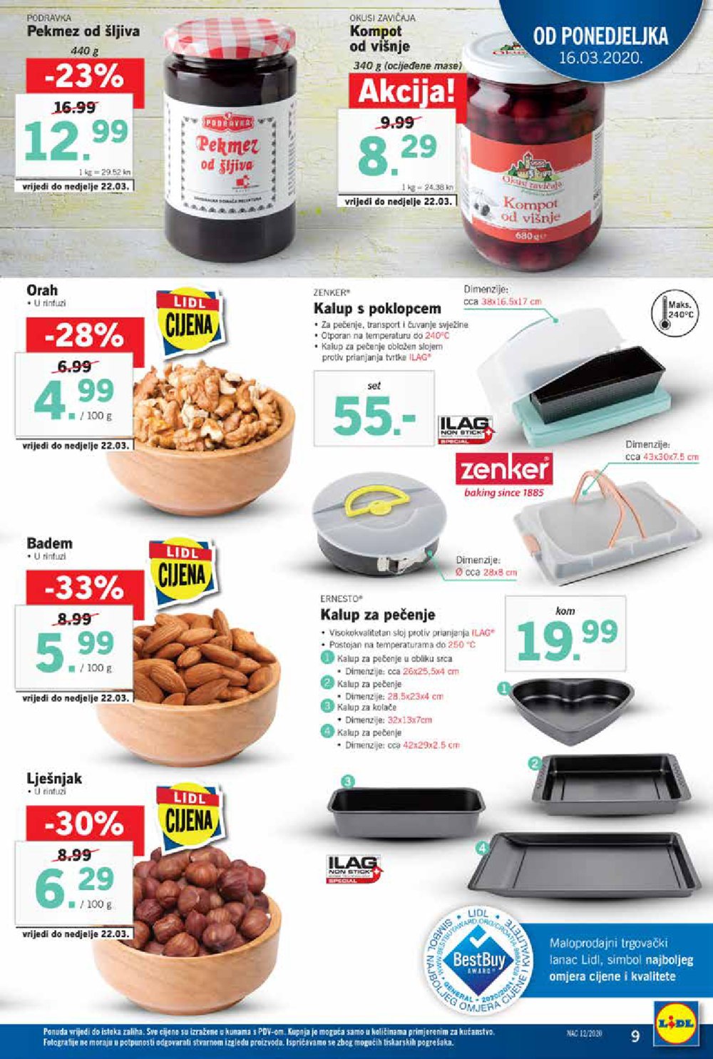 Lidl katalog Akcija 16.03.-22.03.2020.